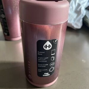 HydroJug Pink Stainless Steel Slim Can Cooler- LIMITED EDITION